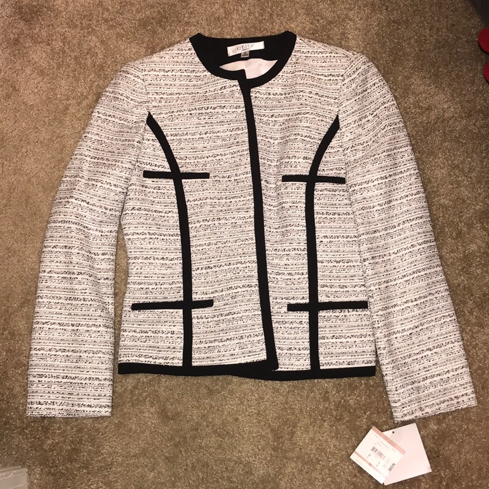 Kasper Separates Blended B/W Blazer